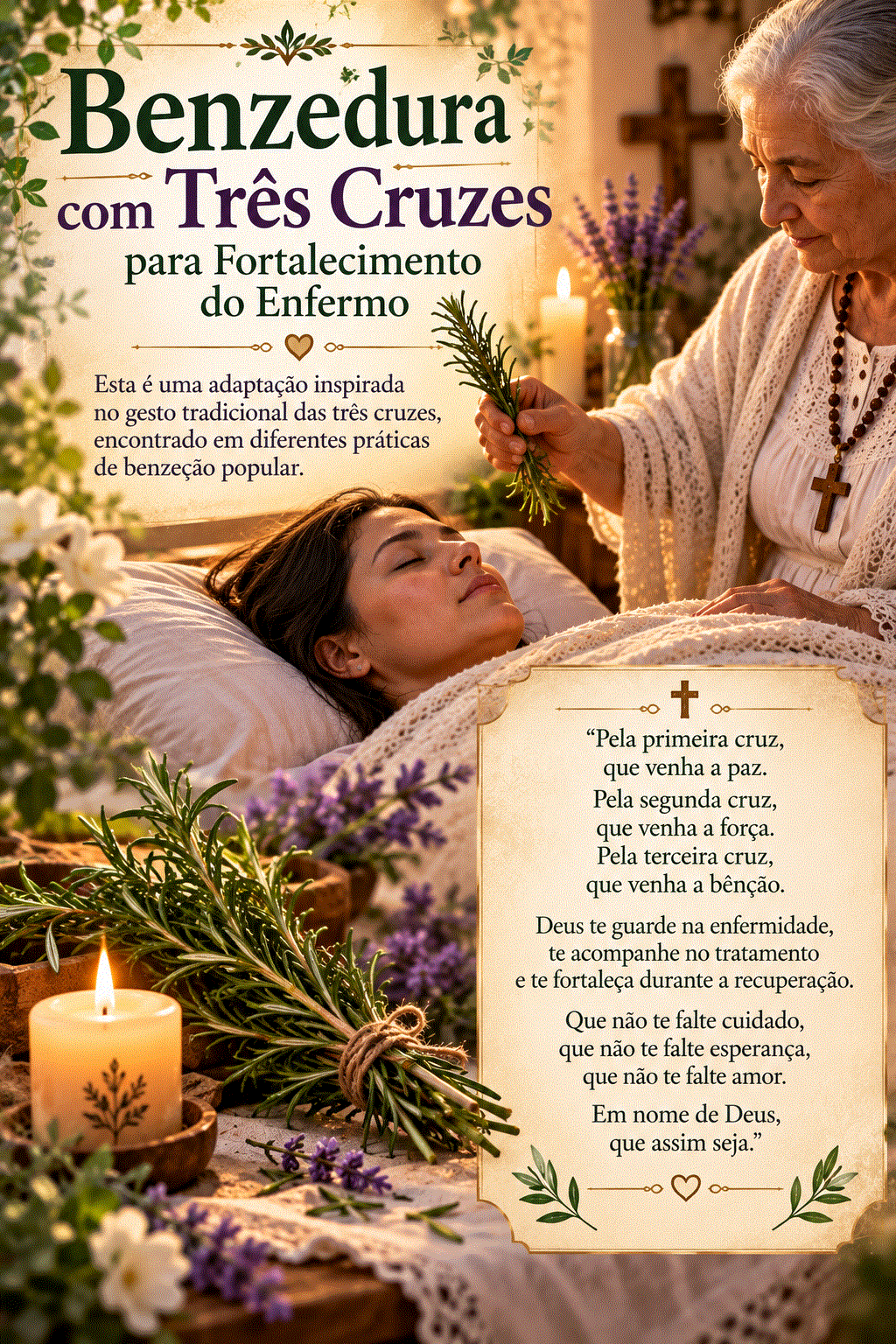 Benzedura com Três Cruzes